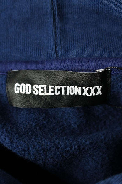GOD SELECTION XXX Logo Patch Hoodie Navy Size S