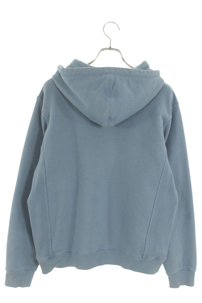 DIOR 21AW Peter Doig Logo Embroidered Hoodie Blue Size L