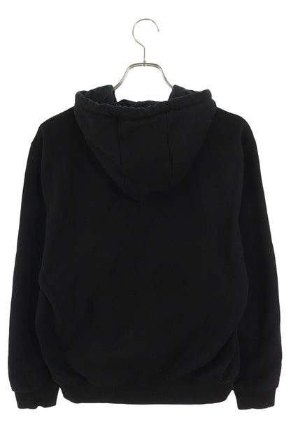 Fendi Logo Print Pullover Hoodie Black Size L