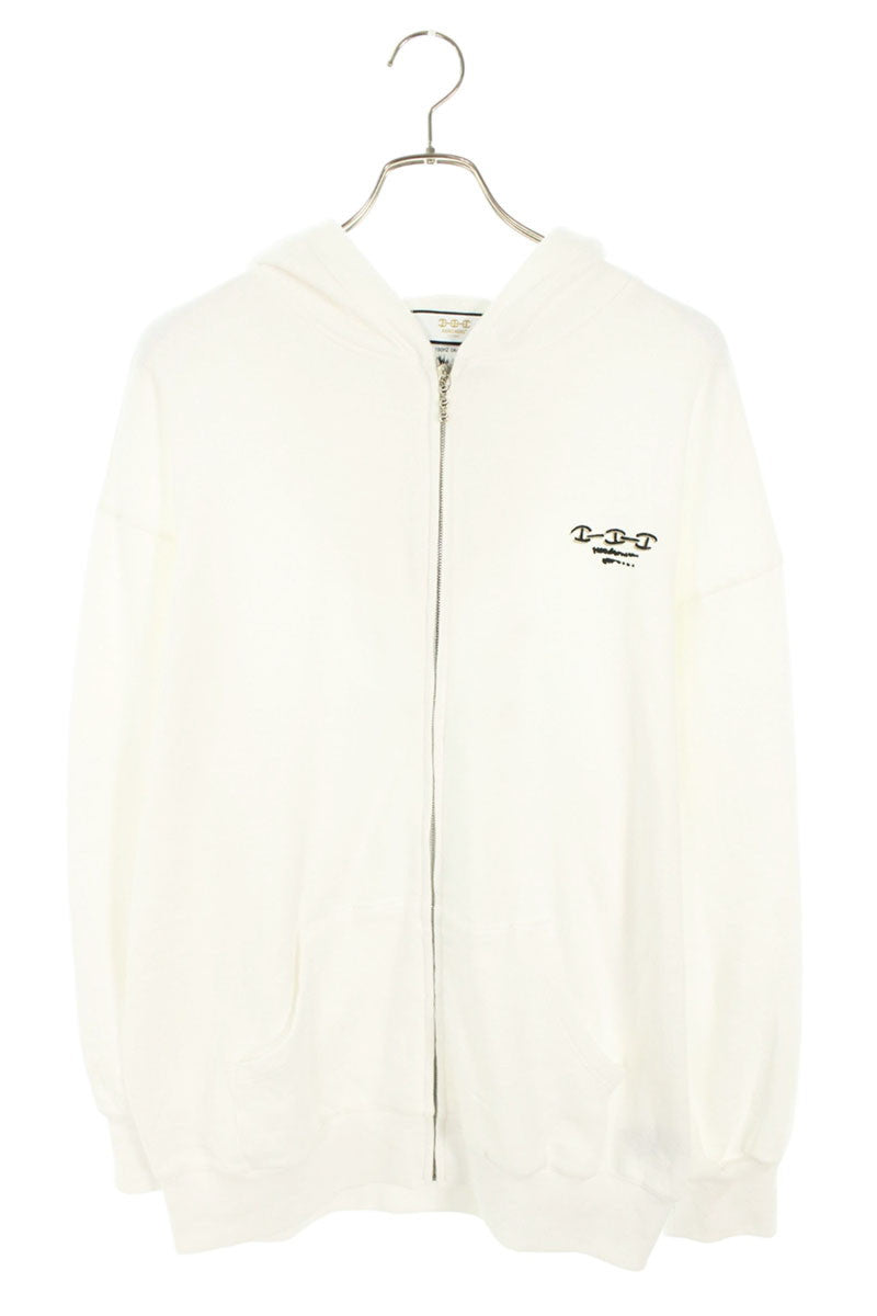 HOORSENBUHS Waikiki Print Zip-Up Hoodie White Size M