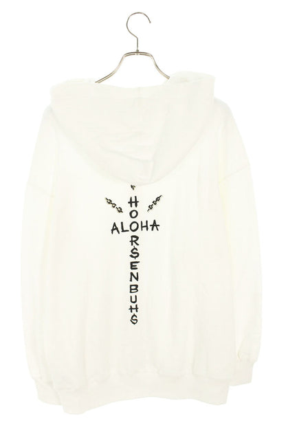 HOORSENBUHS Waikiki Print Zip-Up Hoodie White Size M