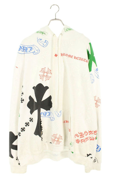Chrome Hearts STENCIL HOODIE White Stencil Print Size XXL