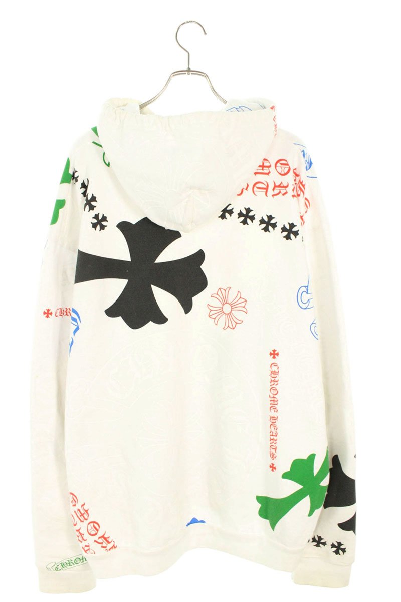 Chrome Hearts STENCIL HOODIE White Stencil Print Size XXL