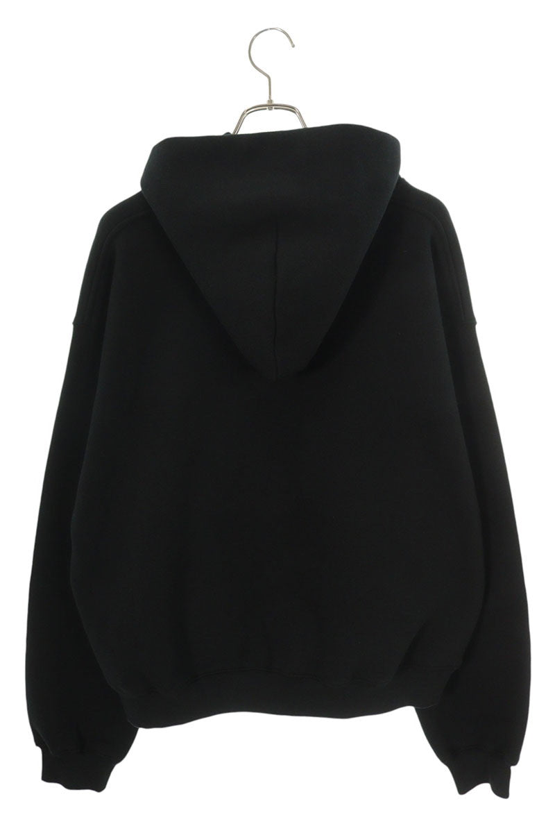 ALEXANDER WANG Heavyweight Cropped Hoodie Black Size M