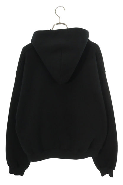 ALEXANDER WANG Heavyweight Cropped Hoodie Black Size M