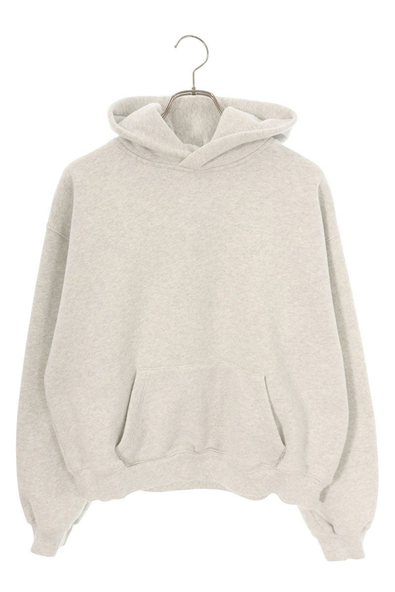 ALEXANDER WANG Heavyweight Cropped Hoodie Light Gray Size XS