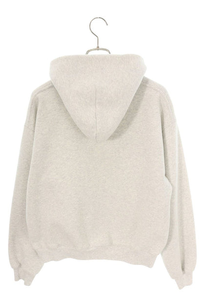 ALEXANDER WANG Heavyweight Cropped Hoodie Light Gray Size XS