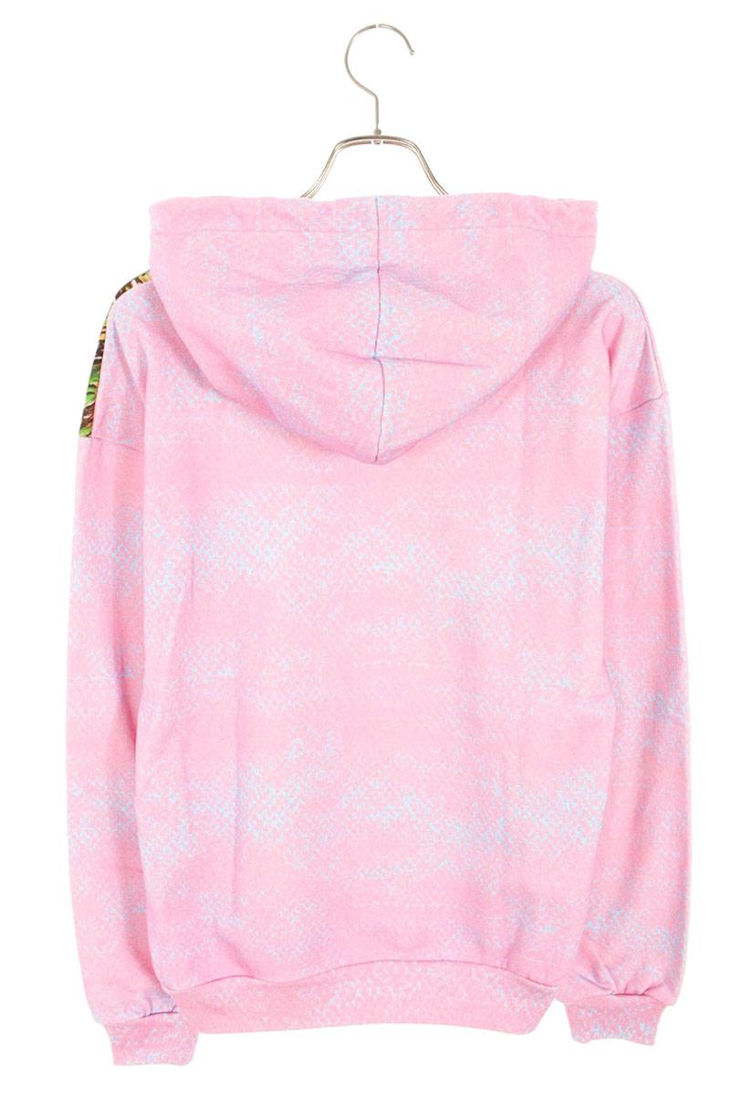 CELINE AVE 57 SKY All-Over Print Hoodie Pink Size S