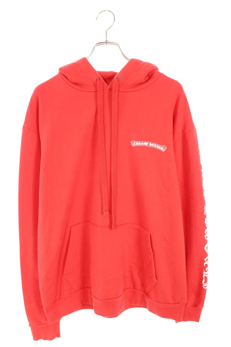 Chrome Hearts SWTSHRT PLVR Back Scroll Print Red Size M