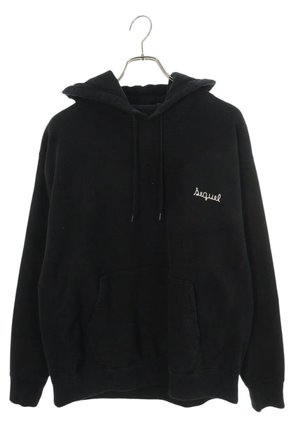 SEQUEL Logo Embroidered Pullover Hoodie Black Size L