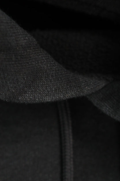 SEQUEL Logo Embroidered Pullover Hoodie Black Size L