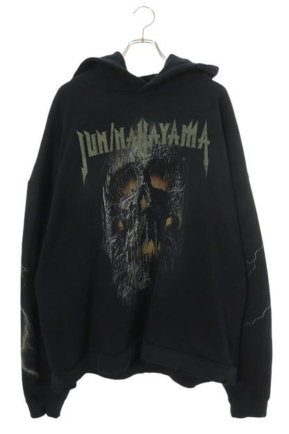 JUN/NAKAYAMA Skull Print Pullover Hoodie Multi Size XL