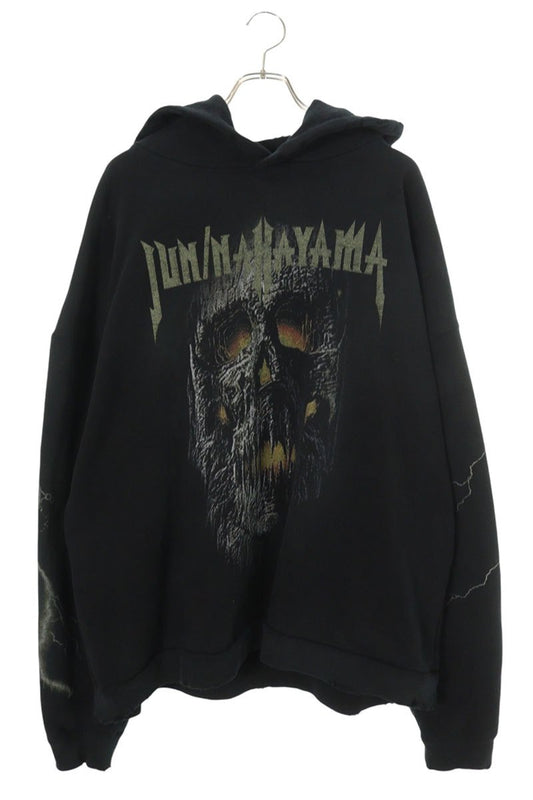 JUN/NAKAYAMA Skull Print Pullover Hoodie Multi Size XL
