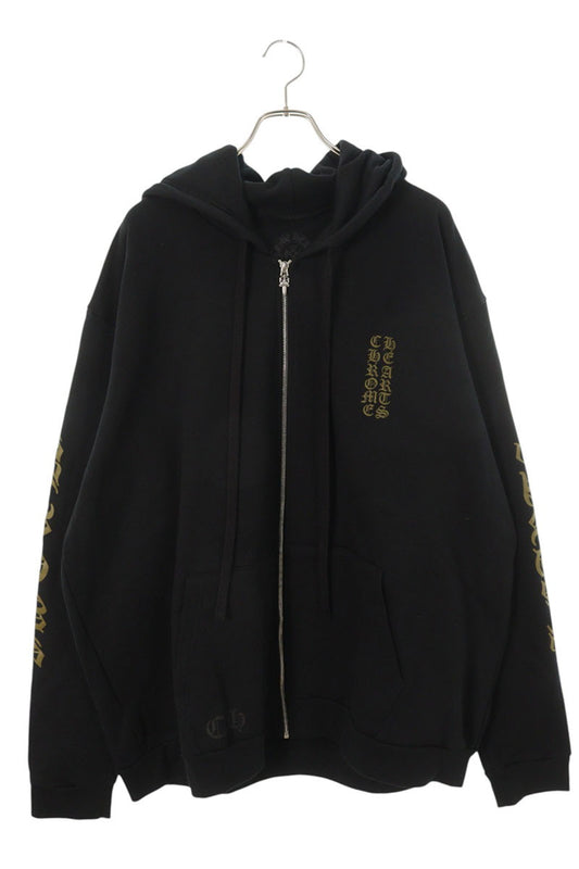 Chrome Hearts Arm Logo Print Zip Hoodie Size XXL