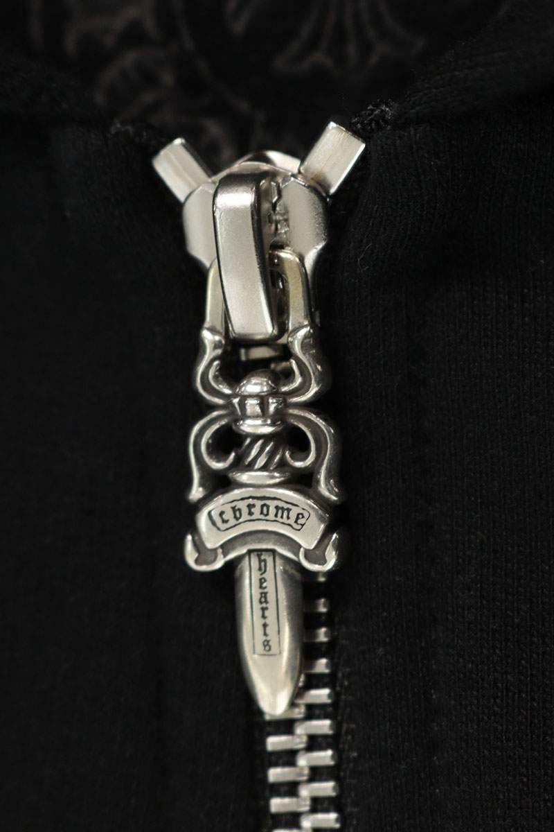 Chrome Hearts Arm Logo Print Zip Hoodie Size XXL