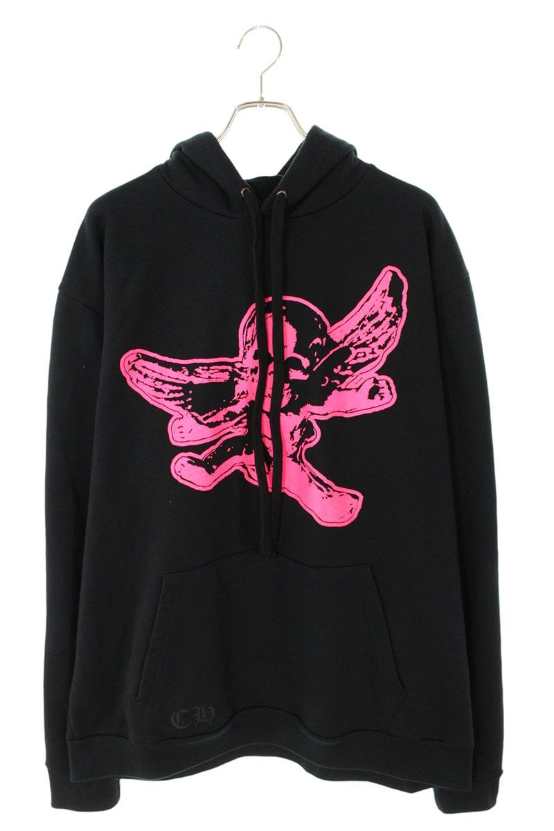 Chrome Hearts FOTI Skull Horseshoe Print Hoodie Size XL