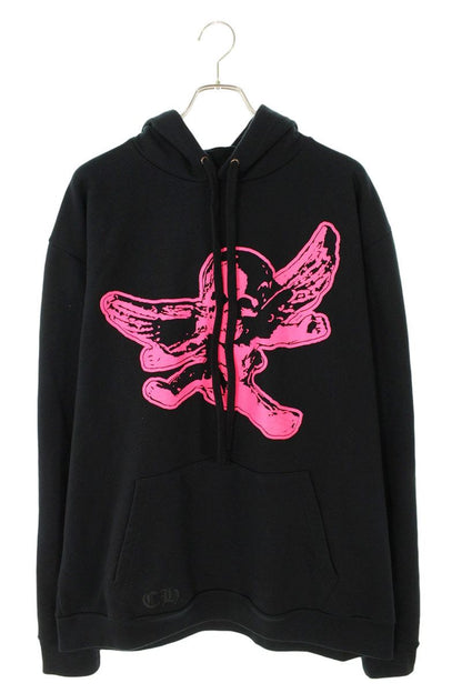 Chrome Hearts FOTI Skull Horseshoe Print Hoodie Size XL