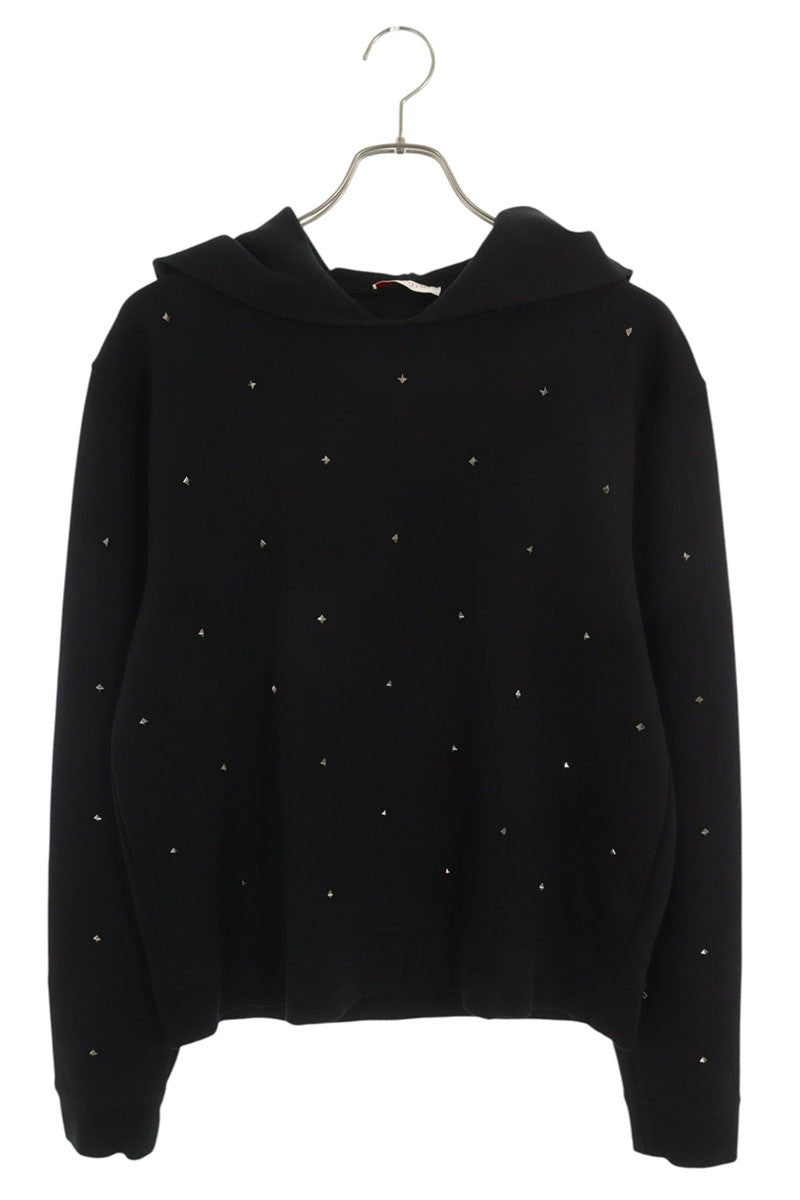 Valentino Stud Pullover Hoodie Black Size XL