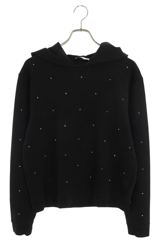 Valentino Stud Pullover Hoodie Black Size XL