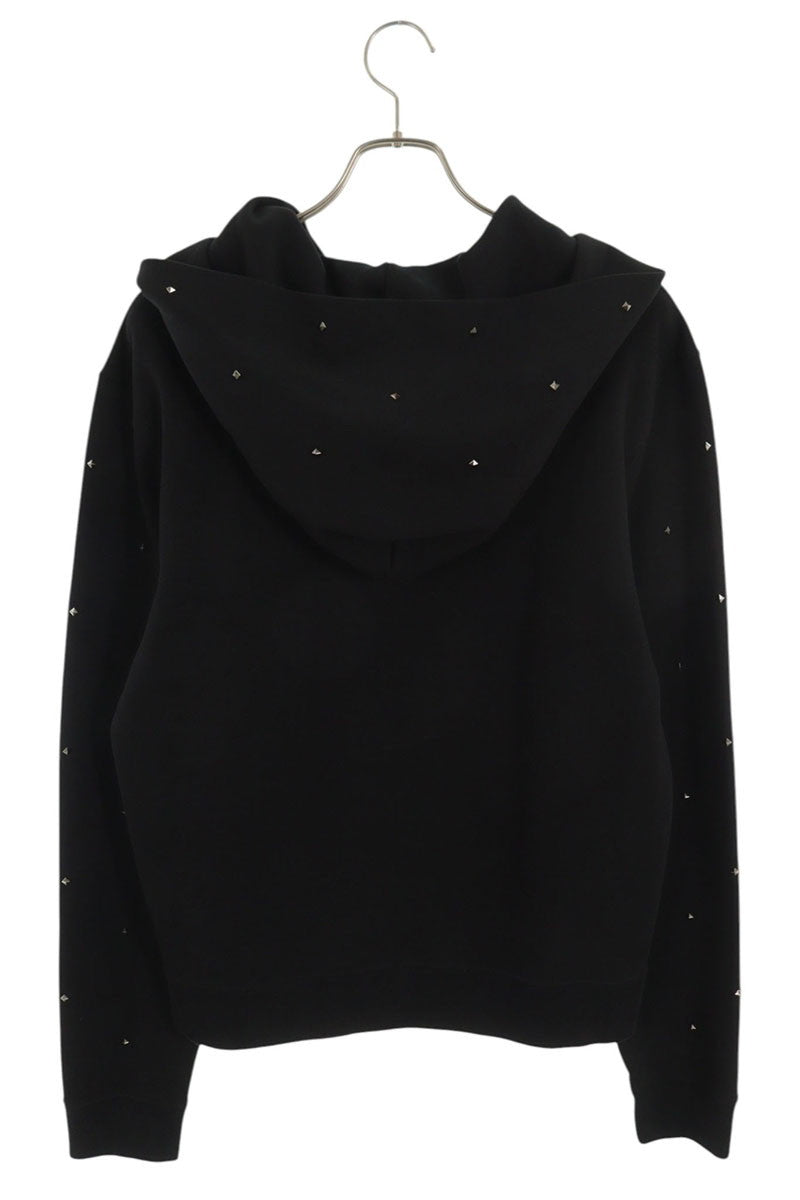 Valentino Stud Pullover Hoodie Black Size XL