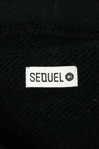 SEQUEL 24AW Logo Print Pullover Hoodie Black Size XL