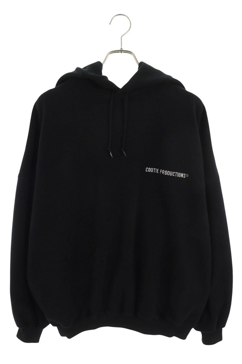 COOTIE Logo Embroidered Hoodie Black Size S