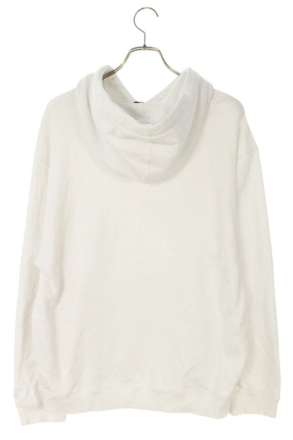 Valentino VLTN Logo Print Pullover Hoodie White Size M