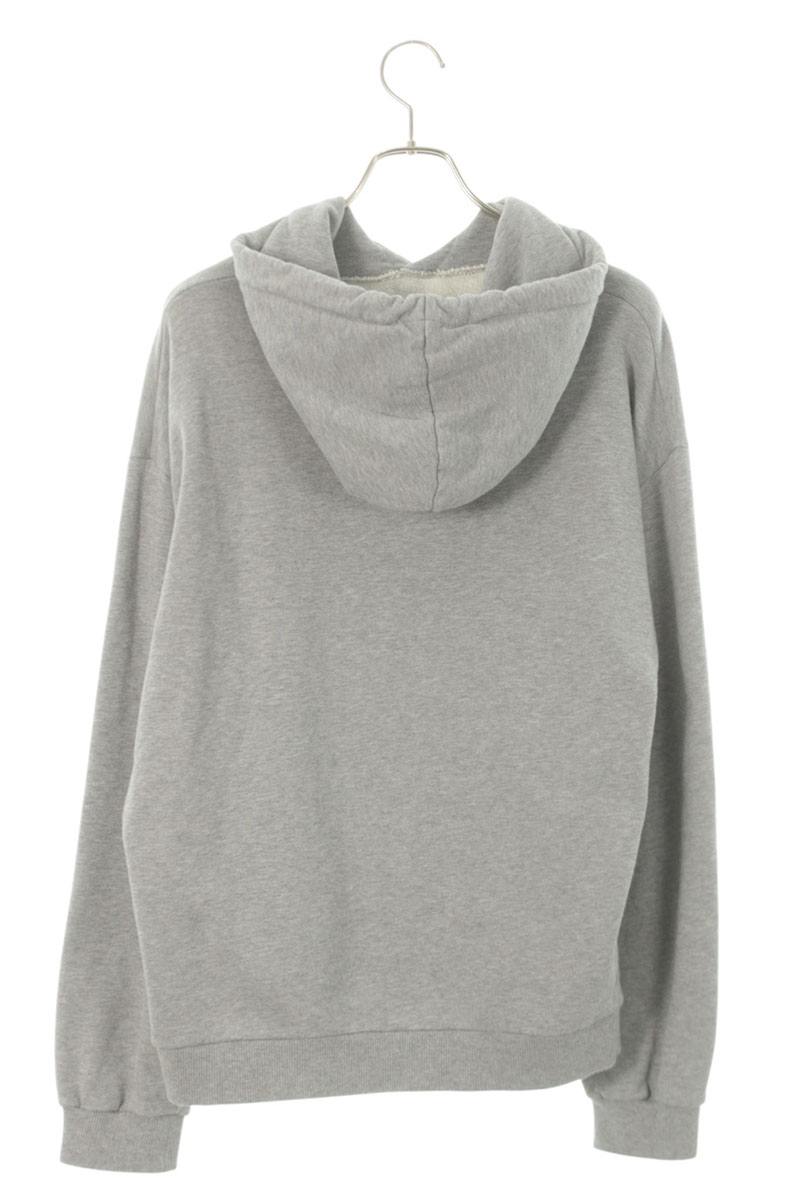 CELINE Gradient Logo Print Hoodie Gray Size XL