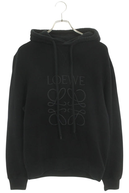 LOEWE Anagram Embroidered Hoodie Black Size XS