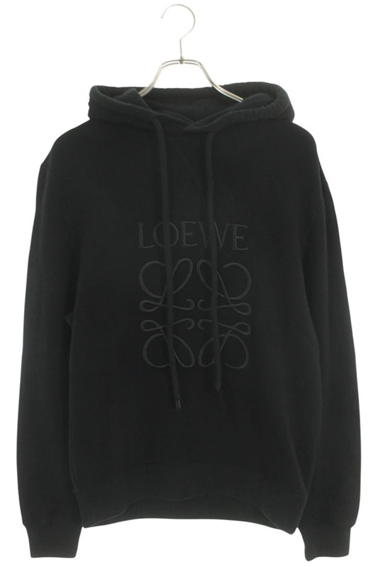 LOEWE Anagram Embroidered Hoodie Black Size XS