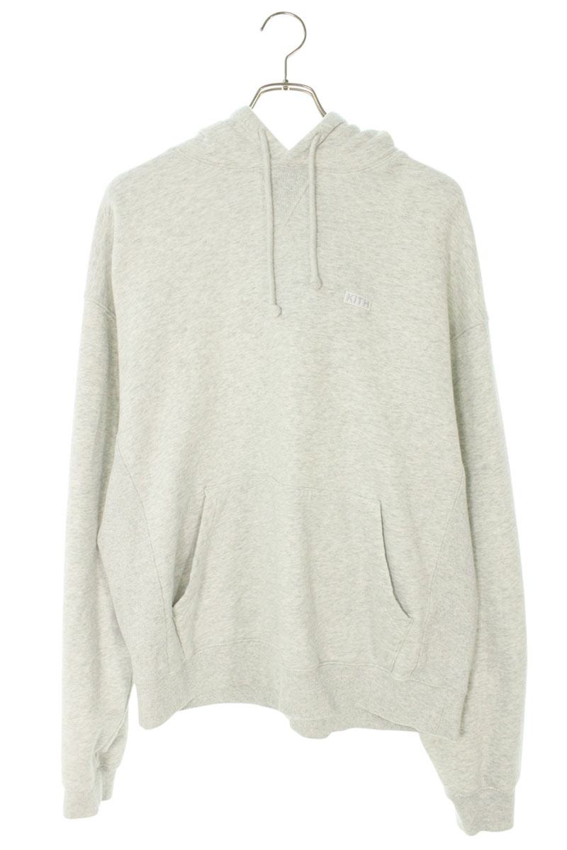KITH Small Box Logo Pullover Hoodie Gray Size M