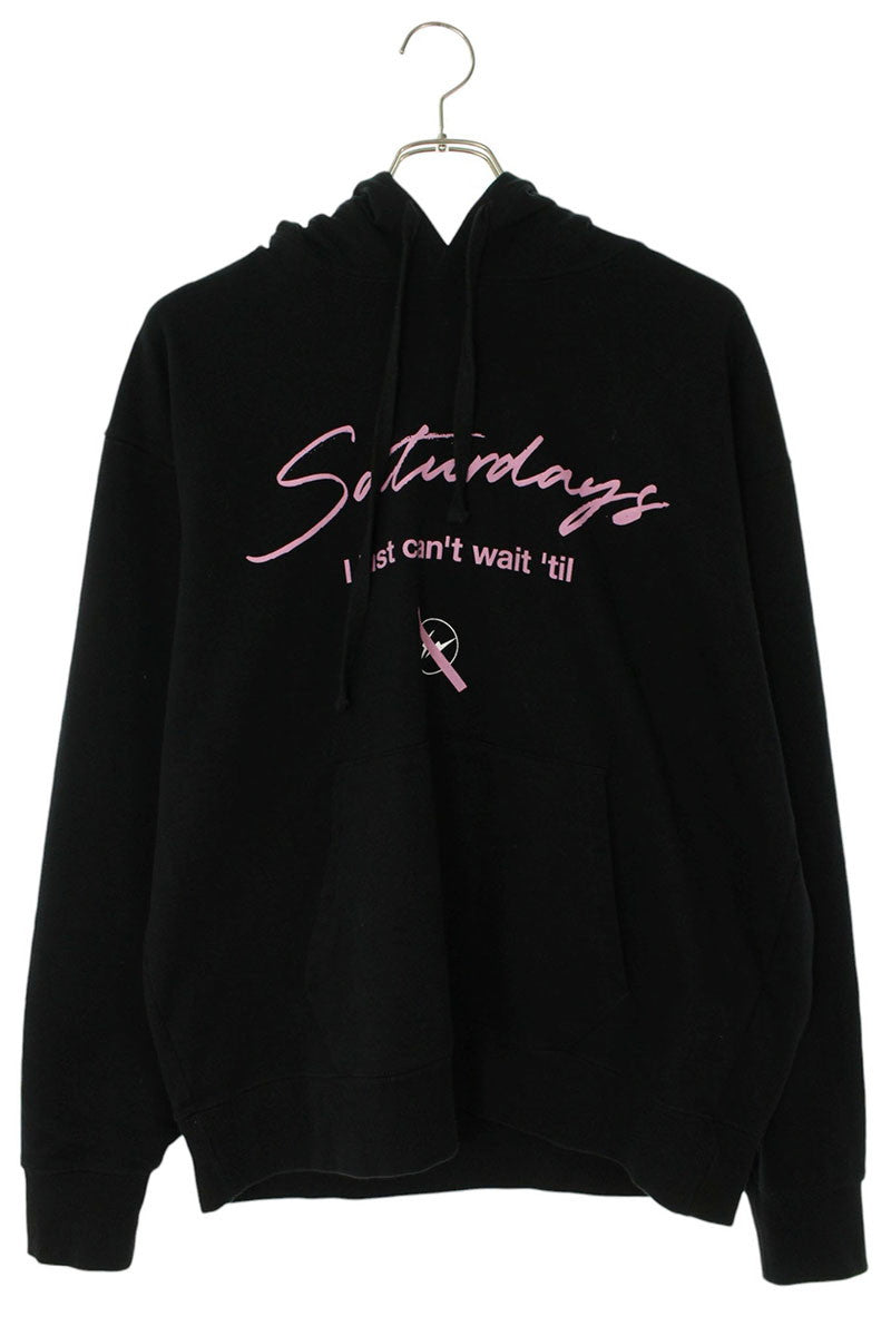 SATURDAYS SURF NYC x Fragment 25AW Logo Print Hoodie Size L
