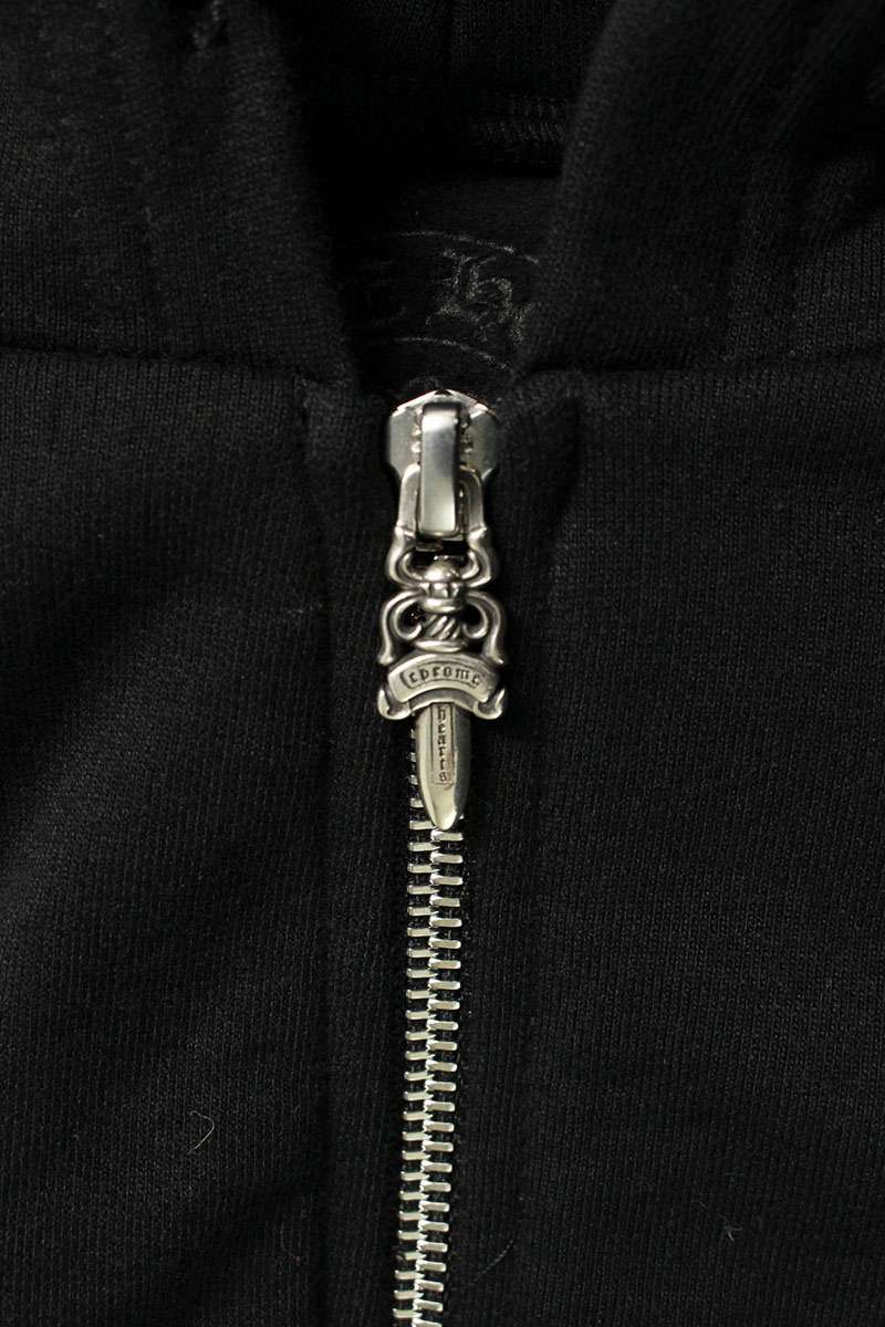 Chrome Hearts SWTSHRT HD ZIP Sleeve Text Dagger Zip Size XL