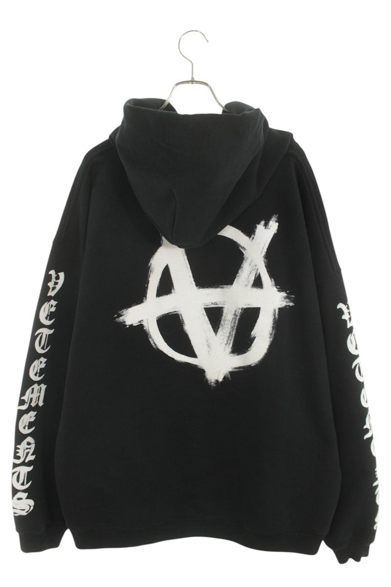 Vetements Pullover Hoodie Black Size XL