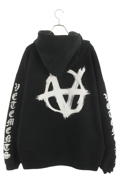 Vetements Pullover Hoodie Black Size XL