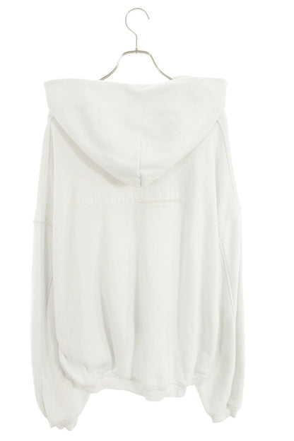ALEXANDER WANG Logo Zip-Up Hoodie White Size S