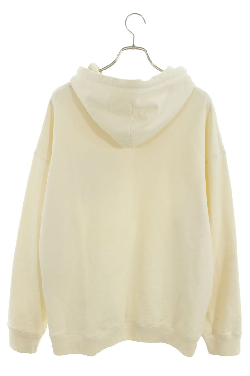 Loewe Leather Hoodie White x Brown Size S