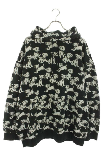 CELINE Artist Collab All-Over Print Hoodie Black Size XL