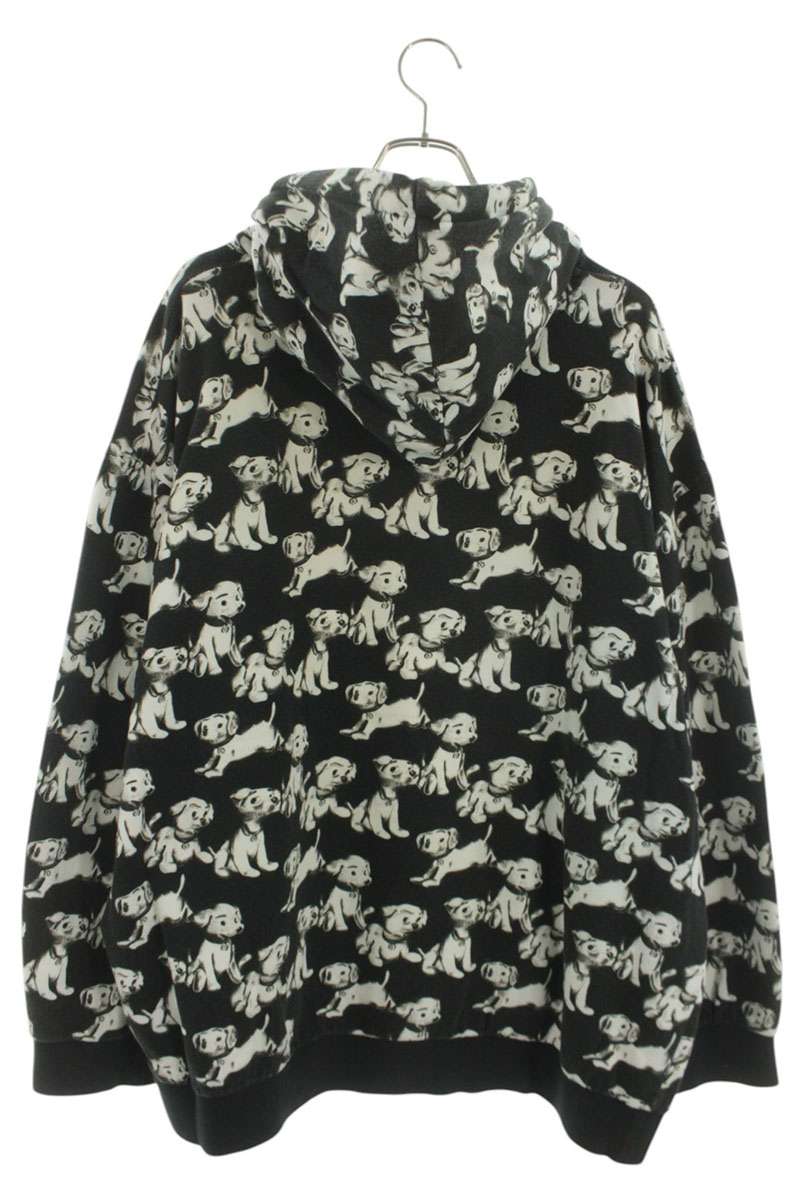 CELINE Artist Collab All-Over Print Hoodie Black Size XL
