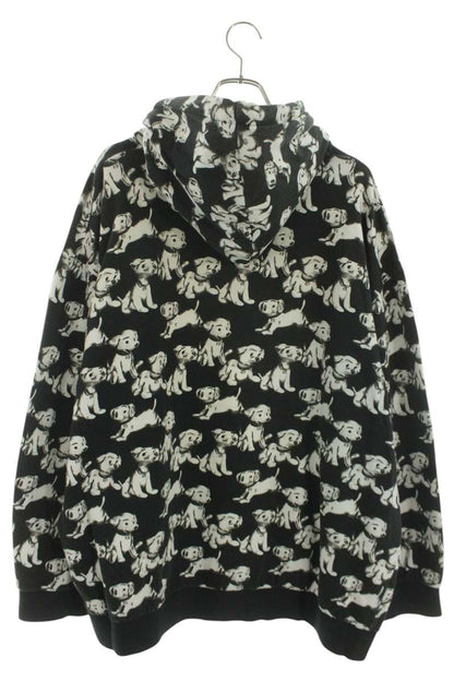 CELINE Artist Collab All-Over Print Hoodie Black Size XL