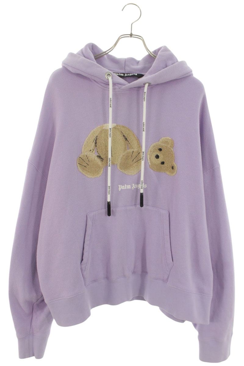 Palm Angels 21AW Pullover Hoodie Purple x Brown Size L