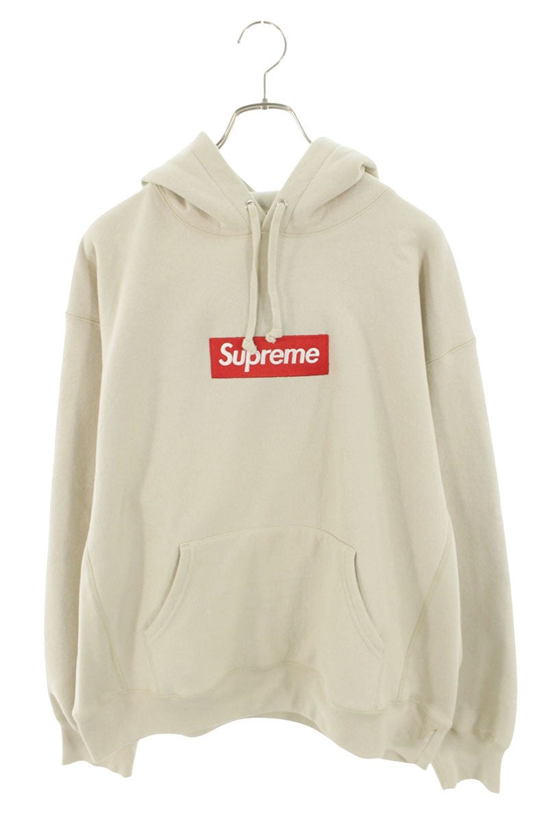 SUPREME 24AW Box Logo Hooded Sweatshirt Beige Size L