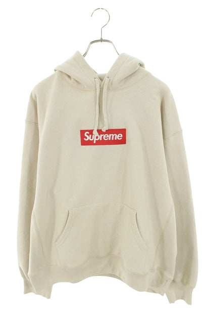 SUPREME 24AW Box Logo Hooded Sweatshirt Beige Size L
