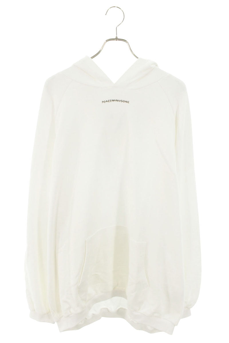 Japanese Brand Logo Print Pullover Hoodie White Size XXL
