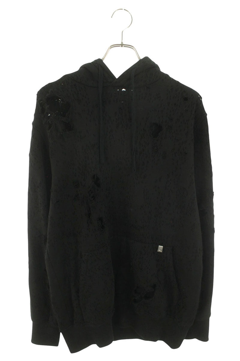 ALYX Distressed Pullover Hoodie Black Size M