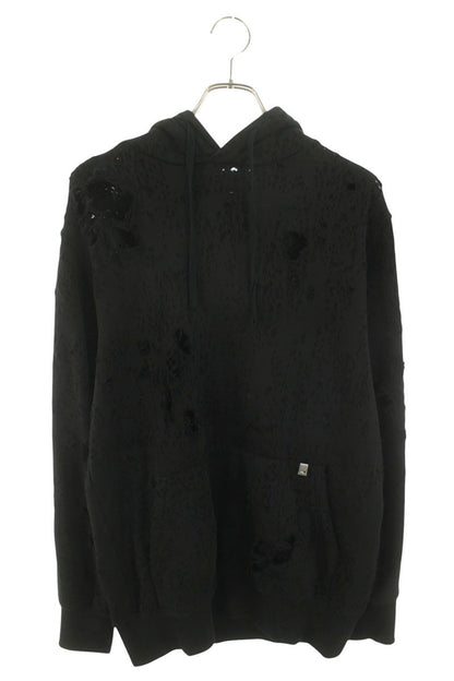 ALYX Distressed Pullover Hoodie Black Size M
