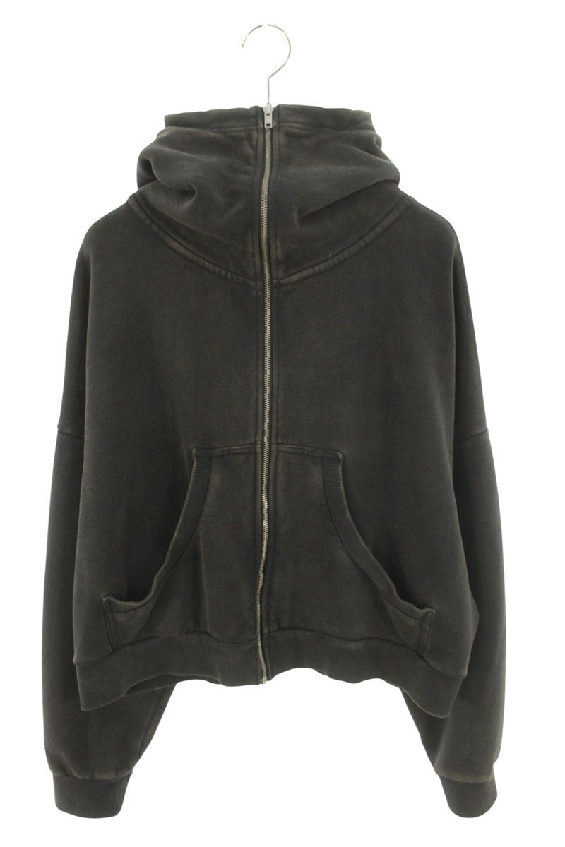 entire studios Washed Full Zip-Up Hoodie Gray Size S
