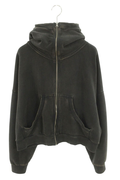 entire studios Washed Full Zip-Up Hoodie Gray Size S