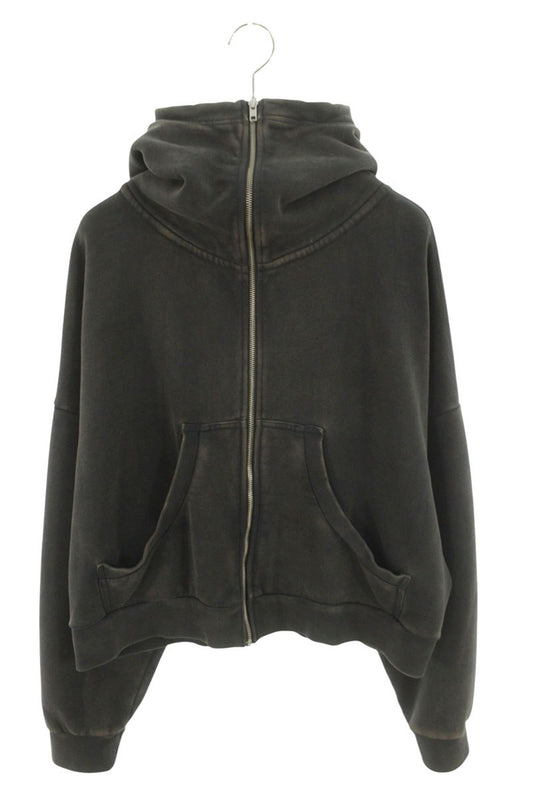 entire studios Washed Full Zip-Up Hoodie Gray Size S