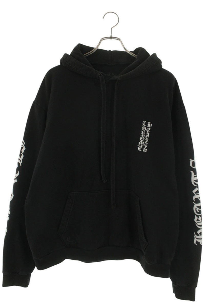 Chrome Hearts SWTSHRT PLVR Sleeve Logo Hoodie Black Size L